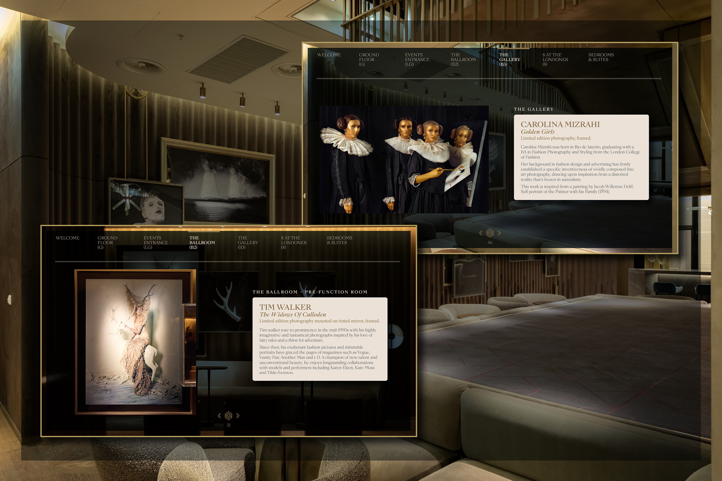 Interactive Guest Guide, Art Collection Detail